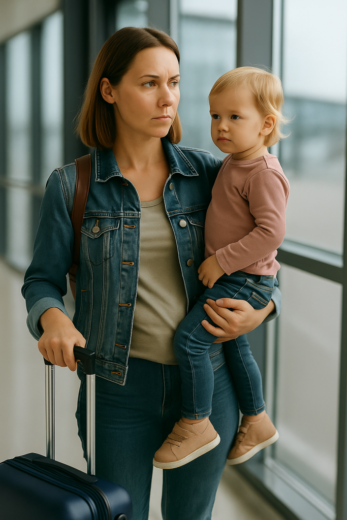 Legal advice for mothers planning overseas travel with kids after separation or divorce.